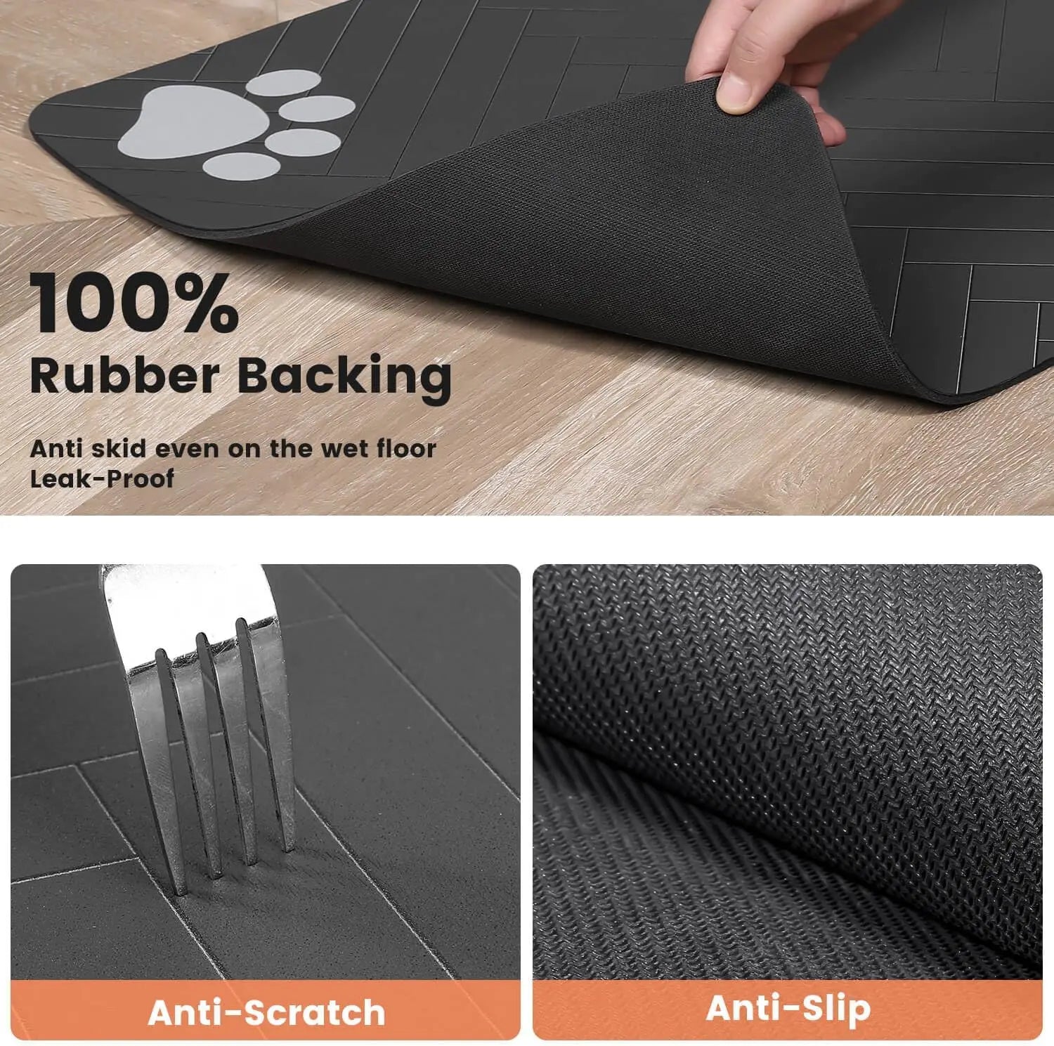 Waterproof Pet Feeding Mat – Stop Food & Water Spills from Ruining Your Floor