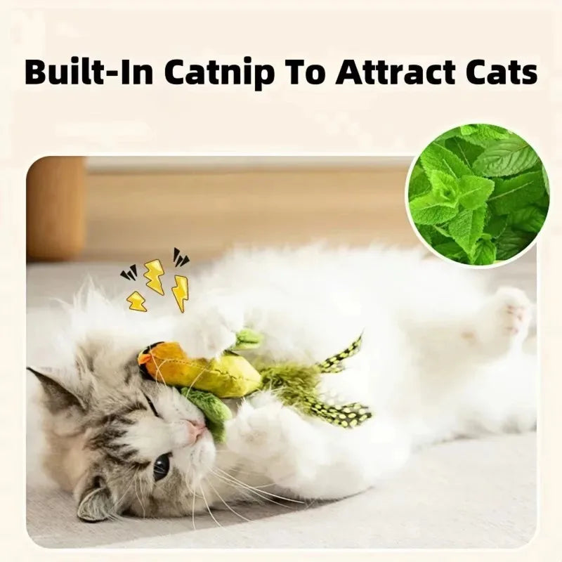 Bird Sound Cat Toy – Watch Your Cat Go Wild for a Realistic Prey Sound