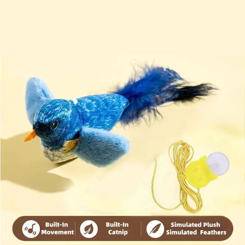 Bird Sound Cat Toy – Watch Your Cat Go Wild for a Realistic Prey Sound