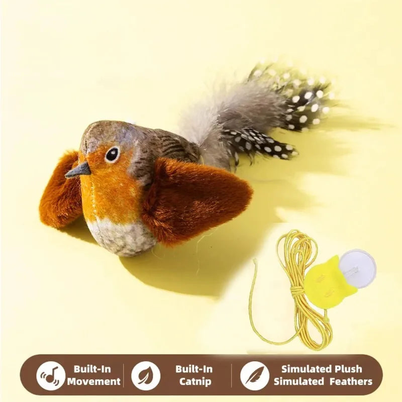 Bird Sound Cat Toy – Watch Your Cat Go Wild for a Realistic Prey Sound