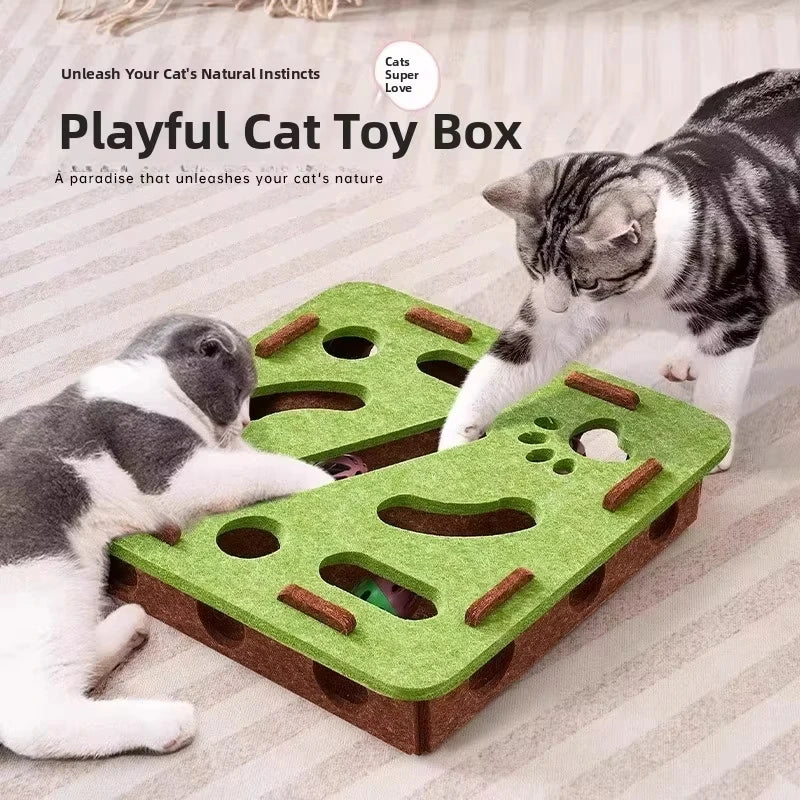 Cat Puzzle Felt Box – Keep Your Cat Busy So You Can Have Peace