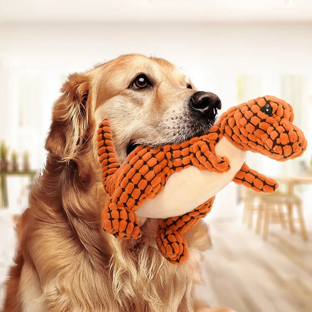 Plush Dinosaur Dog Toy – For Dogs That Destroy Every Toy in Minutes
