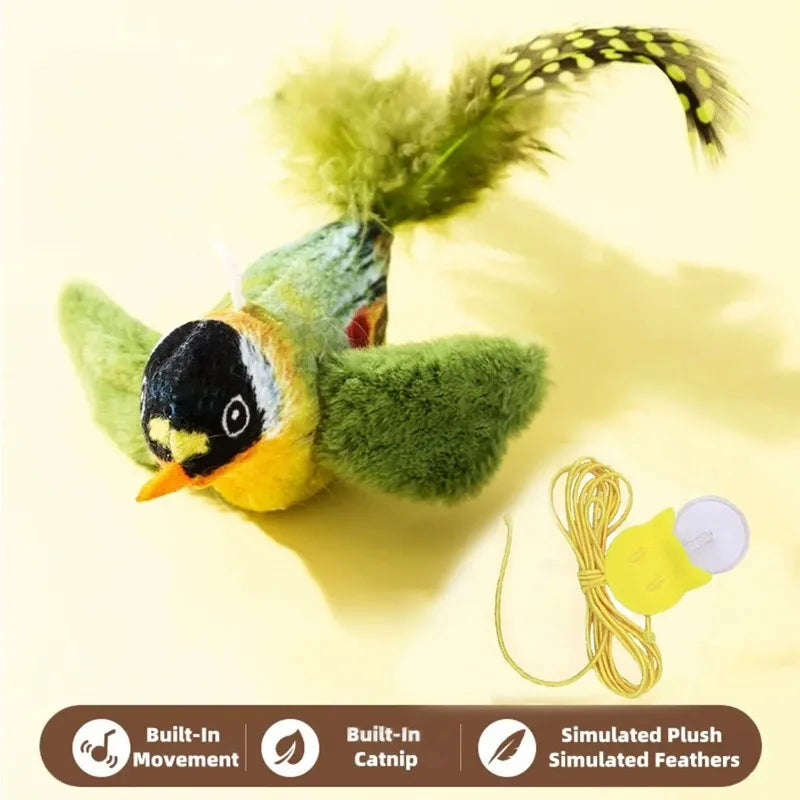 Bird Sound Cat Toy – Watch Your Cat Go Wild for a Realistic Prey Sound