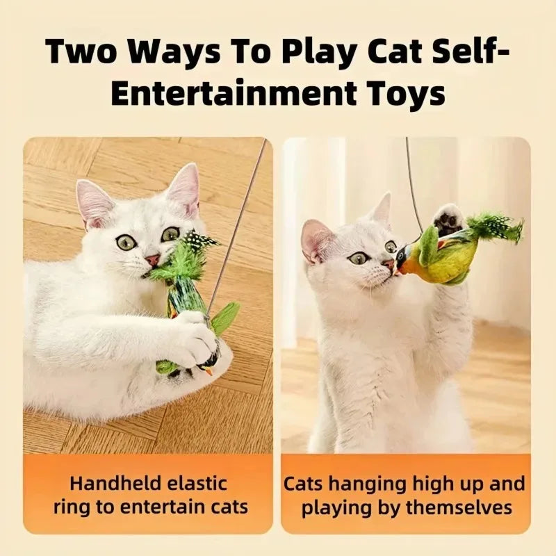 Bird Sound Cat Toy – Watch Your Cat Go Wild for a Realistic Prey Sound