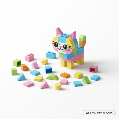 Cat Building Blocks Set - Professional Product Photo